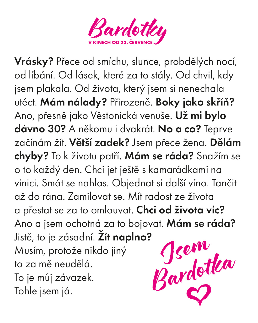 Manifest Jsem Bardotka
